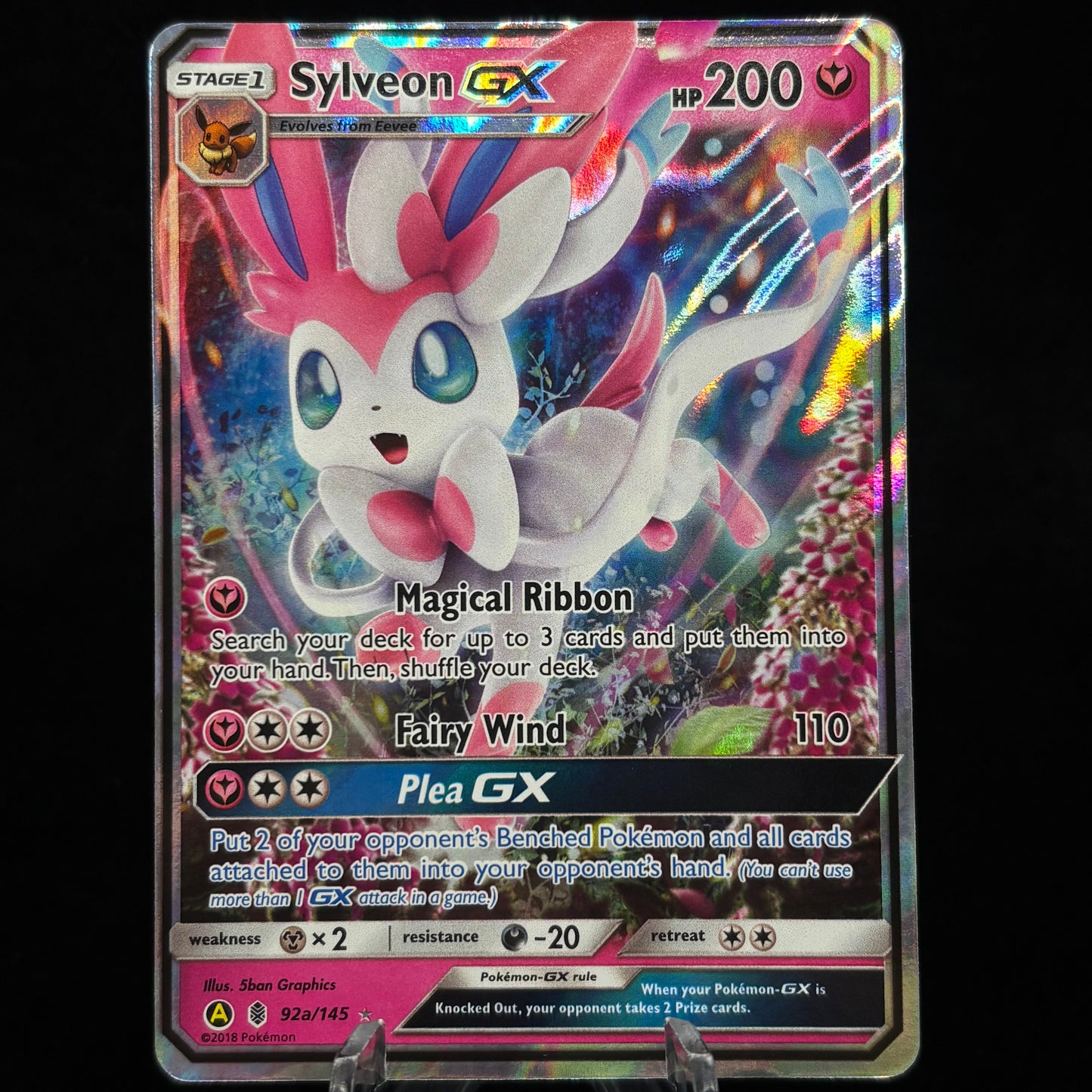 Sylveon GX - 92a/145 Single Card