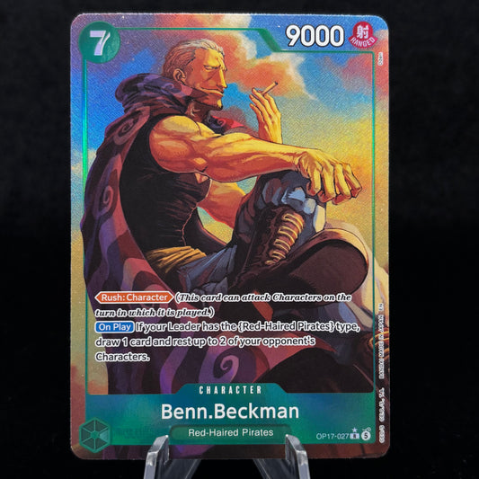 Benn.Beckman OP17 (Alternate Art) - The World's Strongest Warriors Single Card