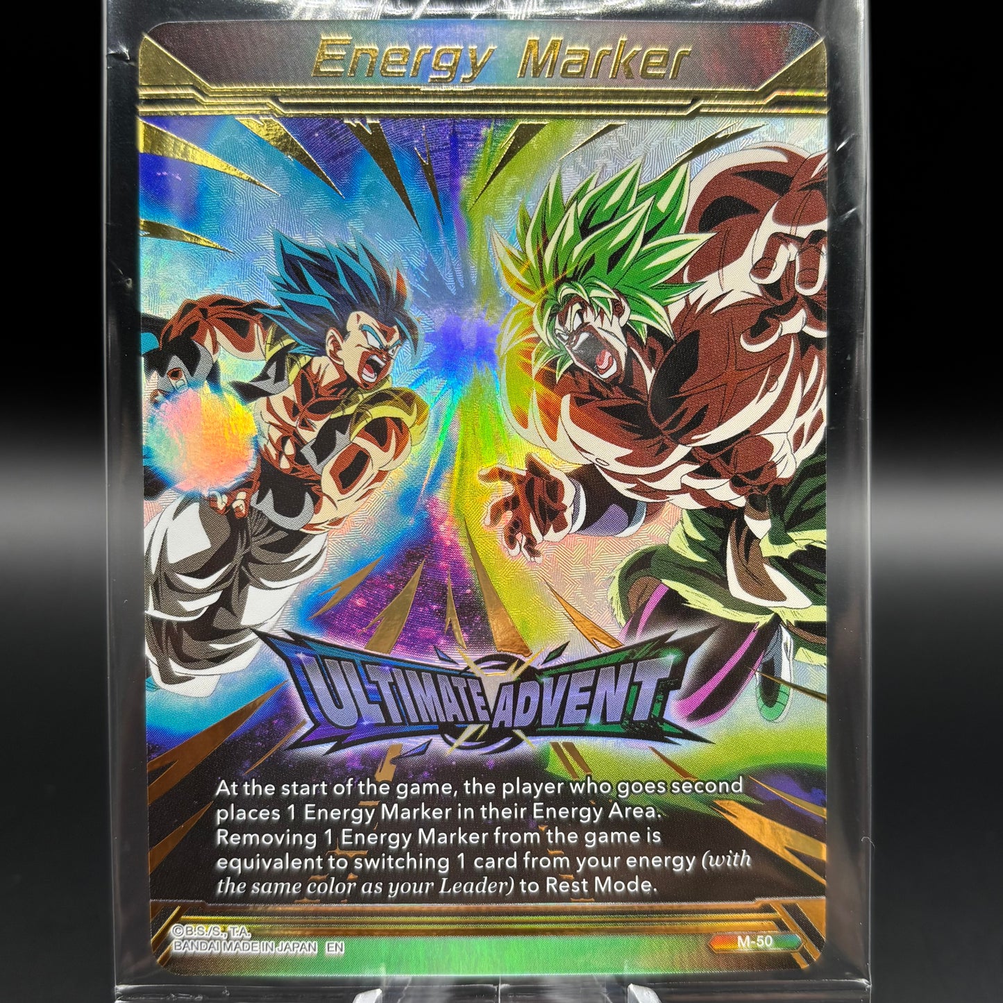 Energy Marker Gold - Ultimate Advent (M-50) - Three Glorious Fighters (BT30) *Sealed* Single Card