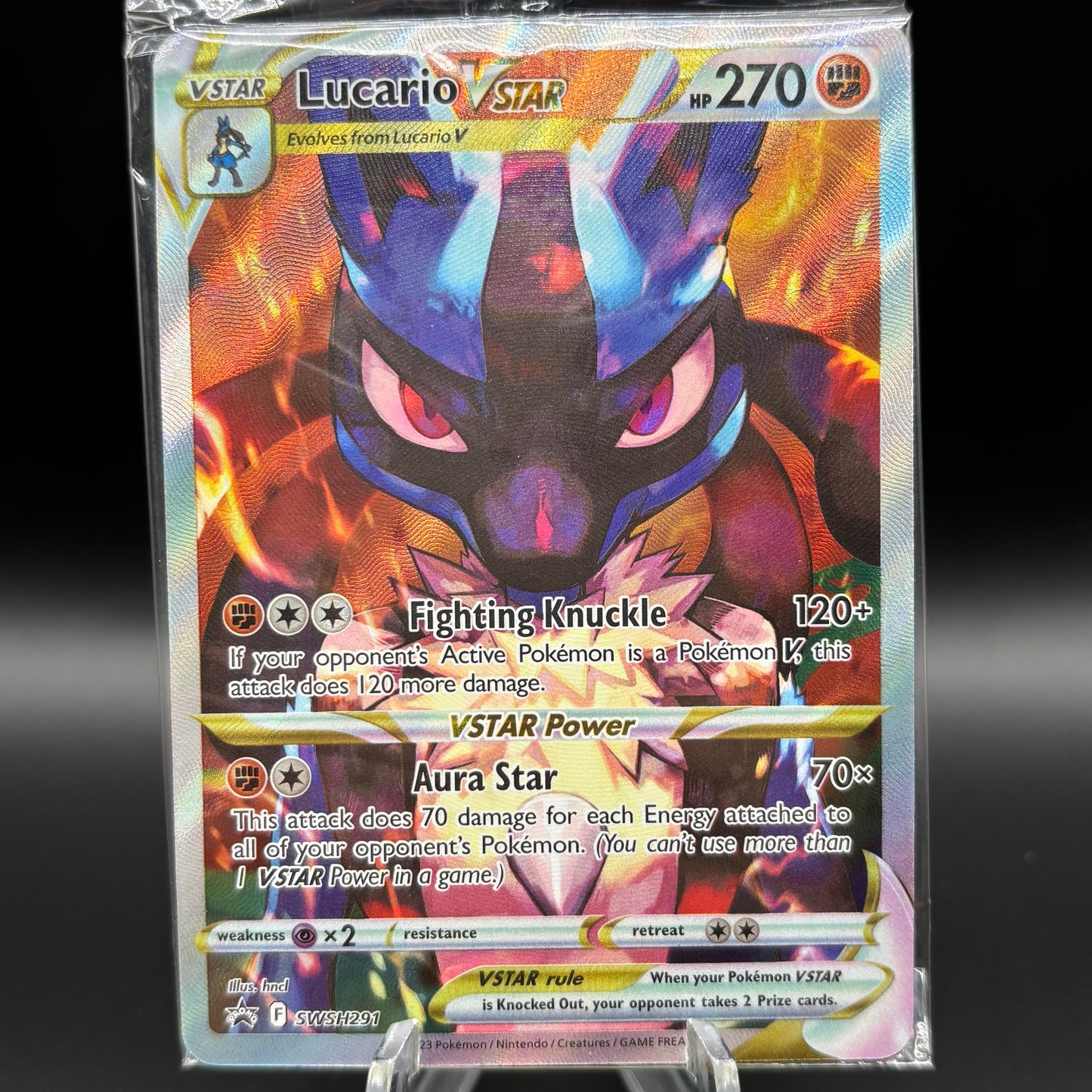 Lucario VSTAR - SWSH291 - SWSH: Sword & Shield *Sealed PR* Single Card