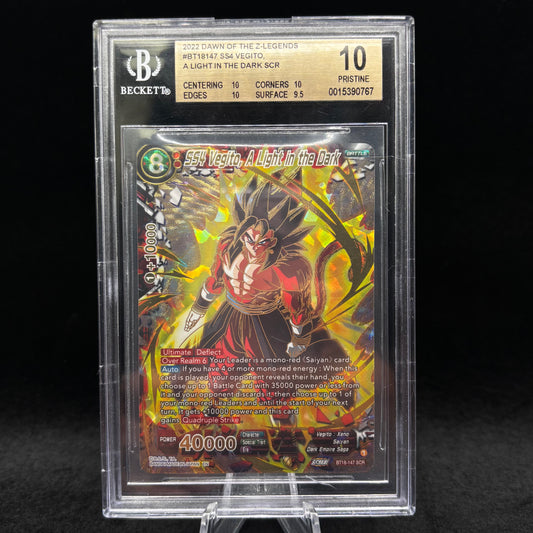 BECKETT 10 2020 DAWN OF THE Z-LEGENDS SS4 VEGITO A LIGHT IN THE DARK SCR BT18-147