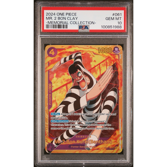 PSA 10 One Piece Mr. 2 Bon Clay EB01-061 SEC