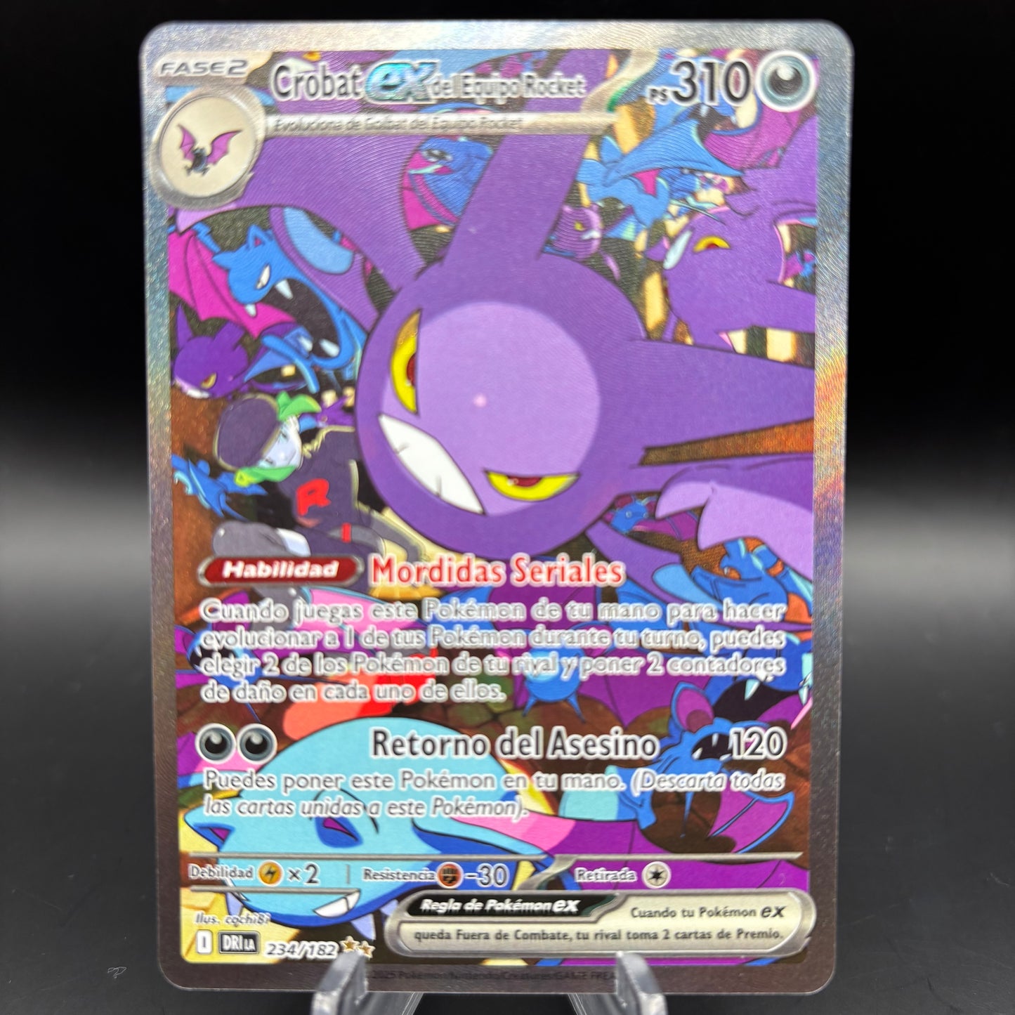 Team Rocket's Crobat ex - 234/182 - SV10: Destined Rivals Single Card