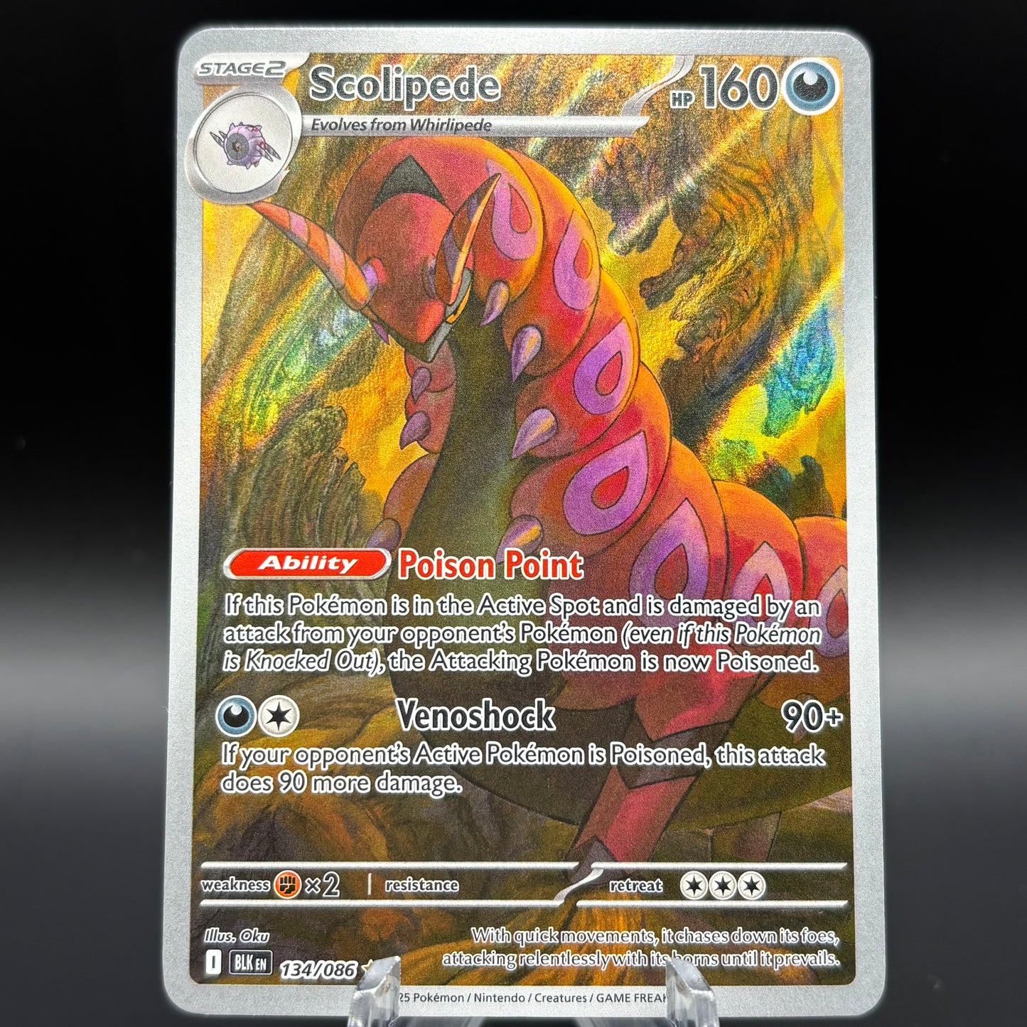 Scolipede - 134/086 - SV: Black Bolt Single Card