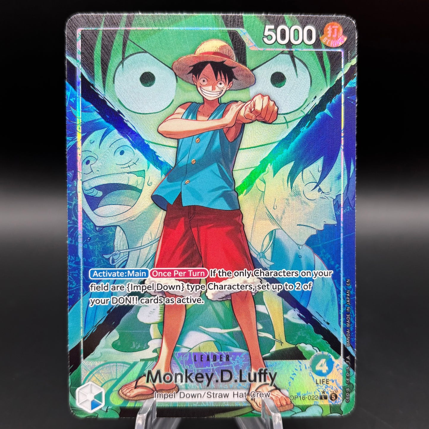 Monkey.D.Luffy (022) (Alternate Art) - The Time of Battle Single Card