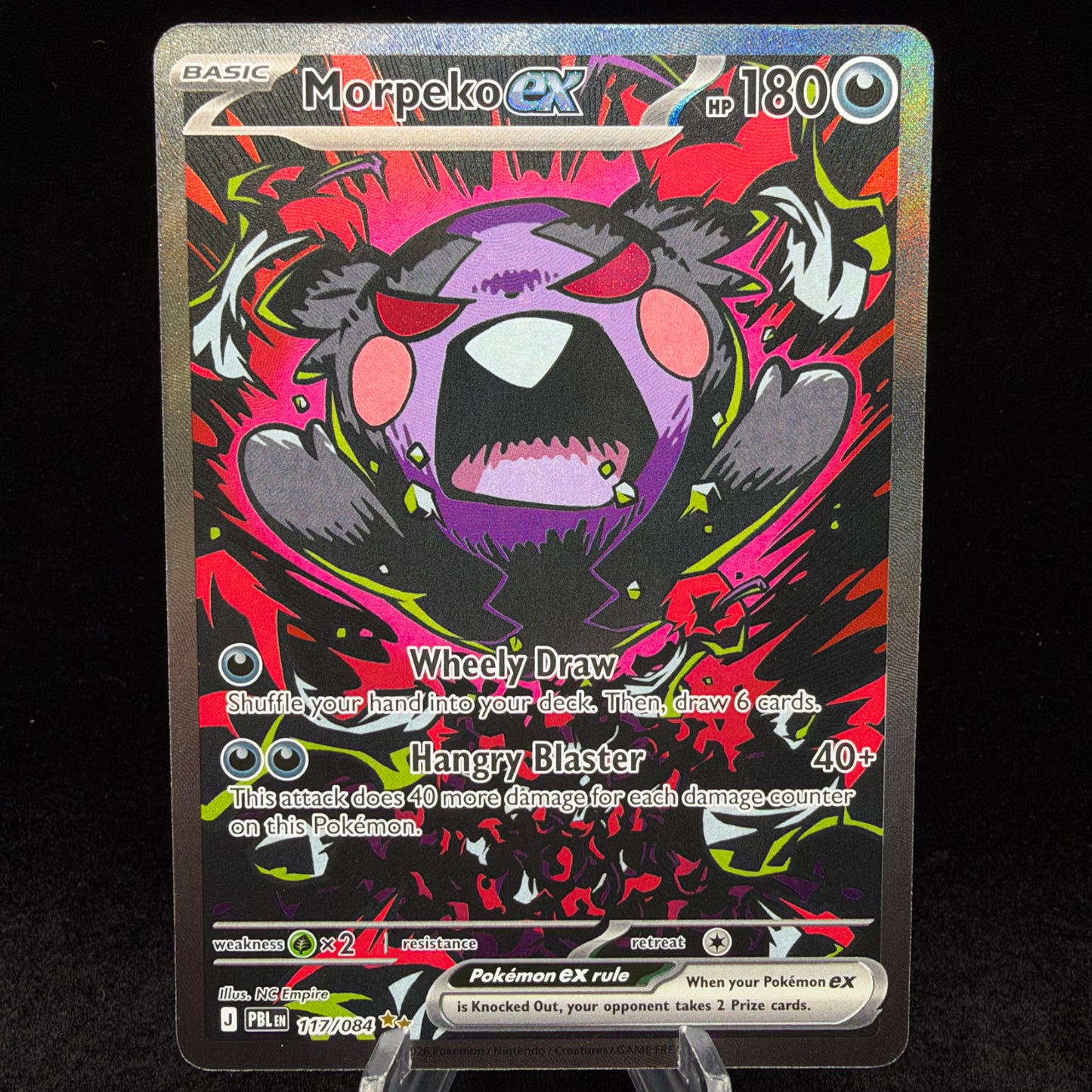 Morpeko ex - 117/084 - ME05: Pitch Black Single Card