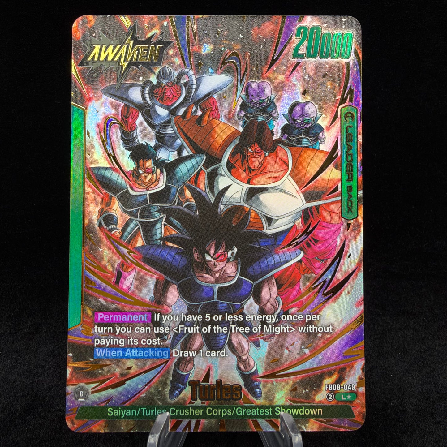 Turles - FB08-049 (Alternate Art) - Saiyan's Pride Single Card