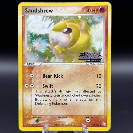 Sandshrew - Team Rocket Returns Stamped Holofoil *Light Play* Single Card