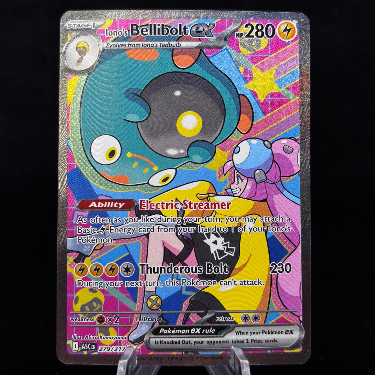Iono's Bellibolt ex - 279/217 - ME: Ascended Heroes Single Card