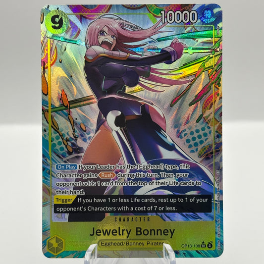 Jewelry Bonney (108) (Alternate Art) - Carrying On His Will (OP13)