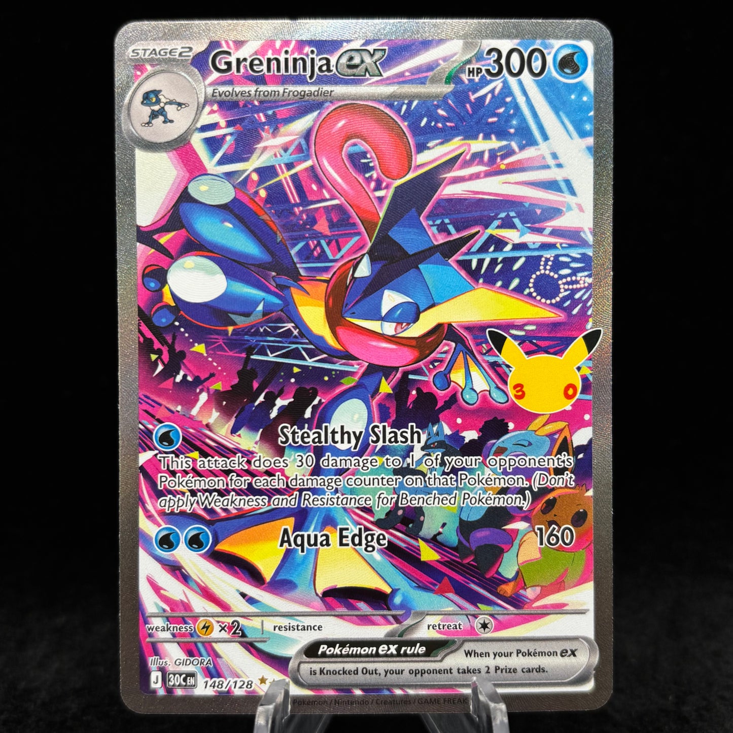 Greninja ex - 148/128 - ME: 30th Celebration Single Card
