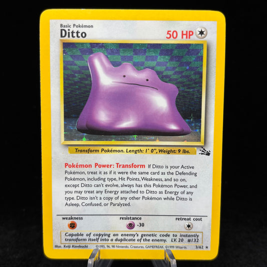 Ditto (3) - Fossil *Heavy Play* Single Card