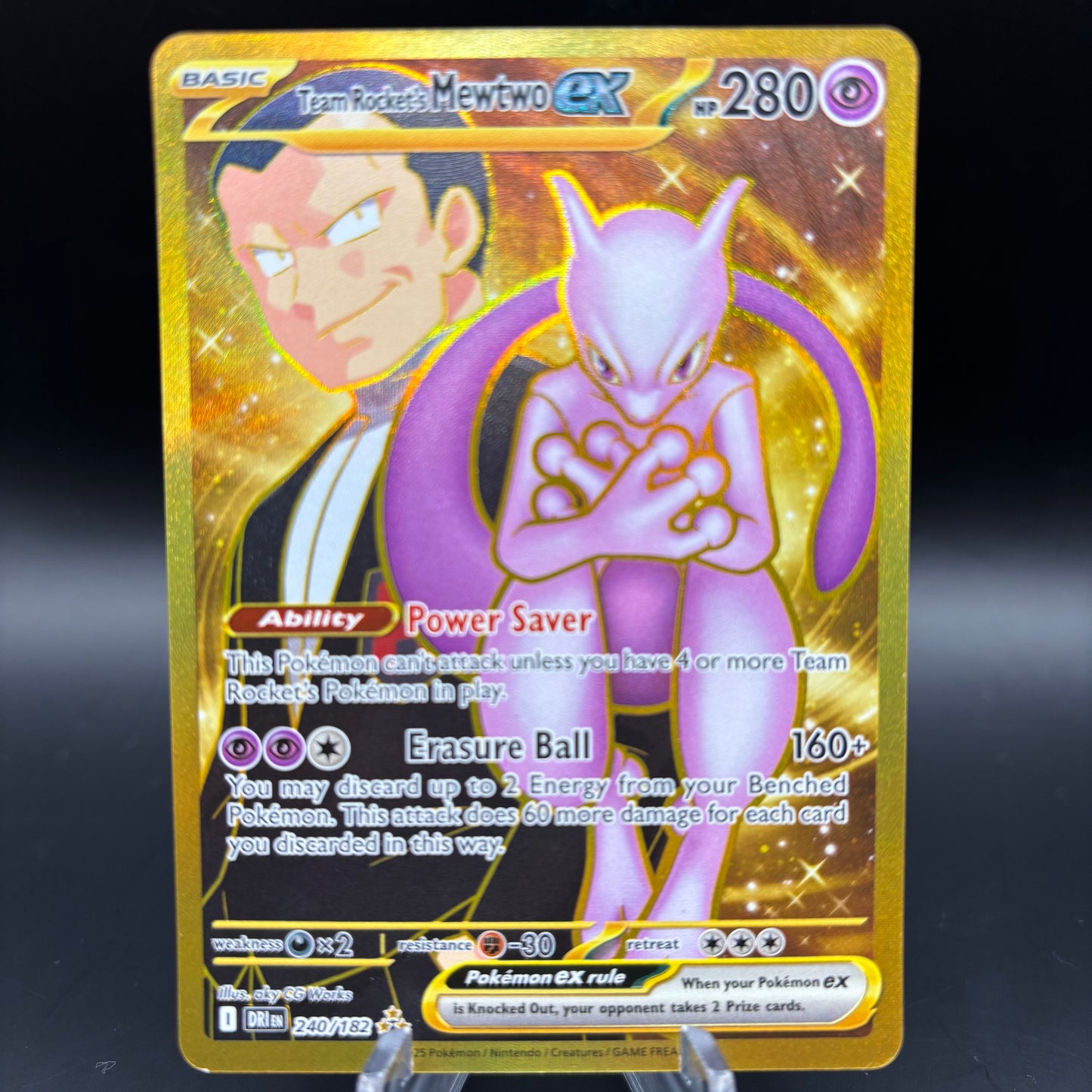 Team Rocket's Mewtwo ex - 240/182 - SV10: Destined Rivals Single Card