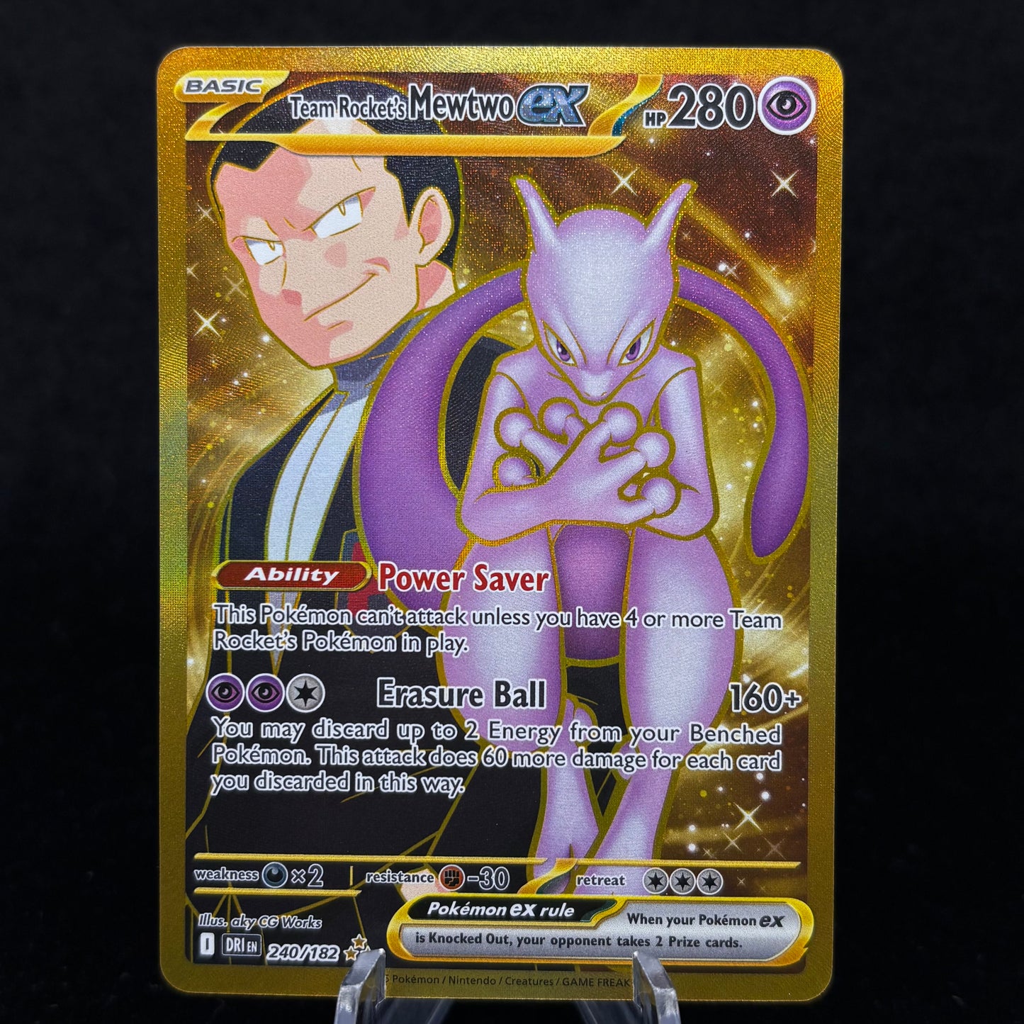 Team Rocket's Mewtwo ex - 240/182 - SV10: Destined Rivals Single Card