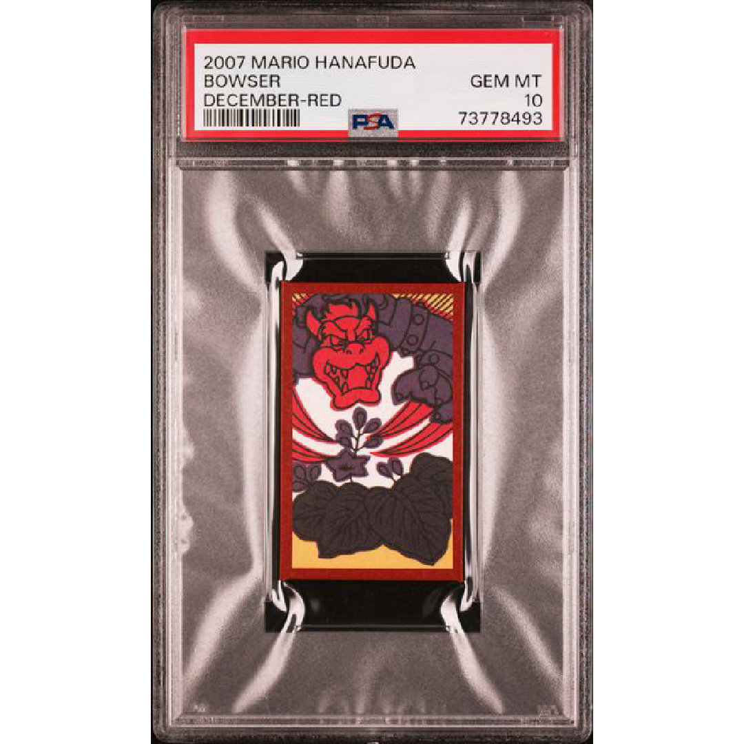 PSA 10 2007 Mario Hanafuda Bowser December