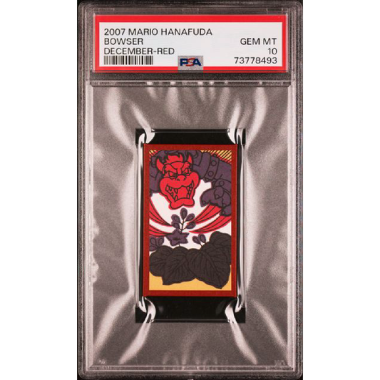 PSA 10 2007 Mario Hanafuda Bowser December