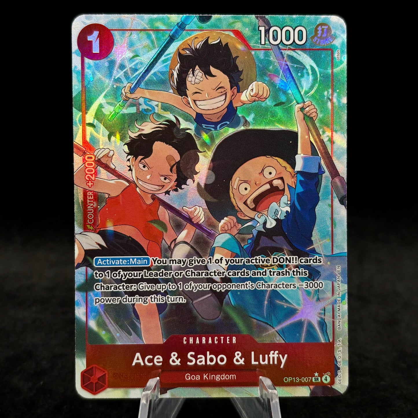 Ace & Sabo & Luffy (Alternate Art) - Carrying On His Will (OP13) Single Card