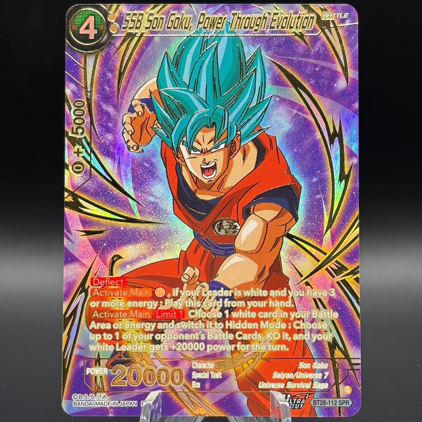 SSB Son Goku, Power Through Evolution (SPR) Single Card
