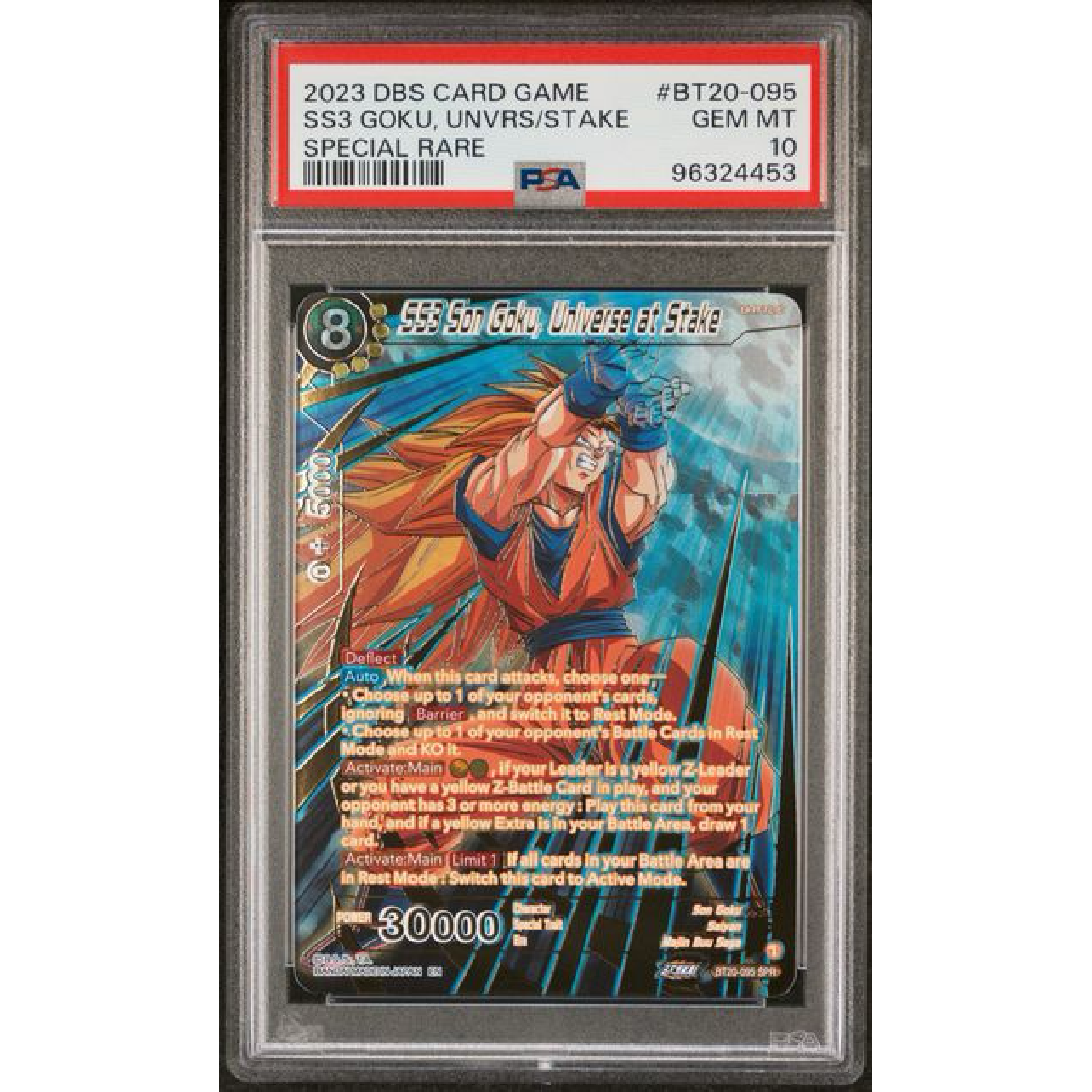 PSA 10 Dragon Ball SS3 Goku Universe BT20-095