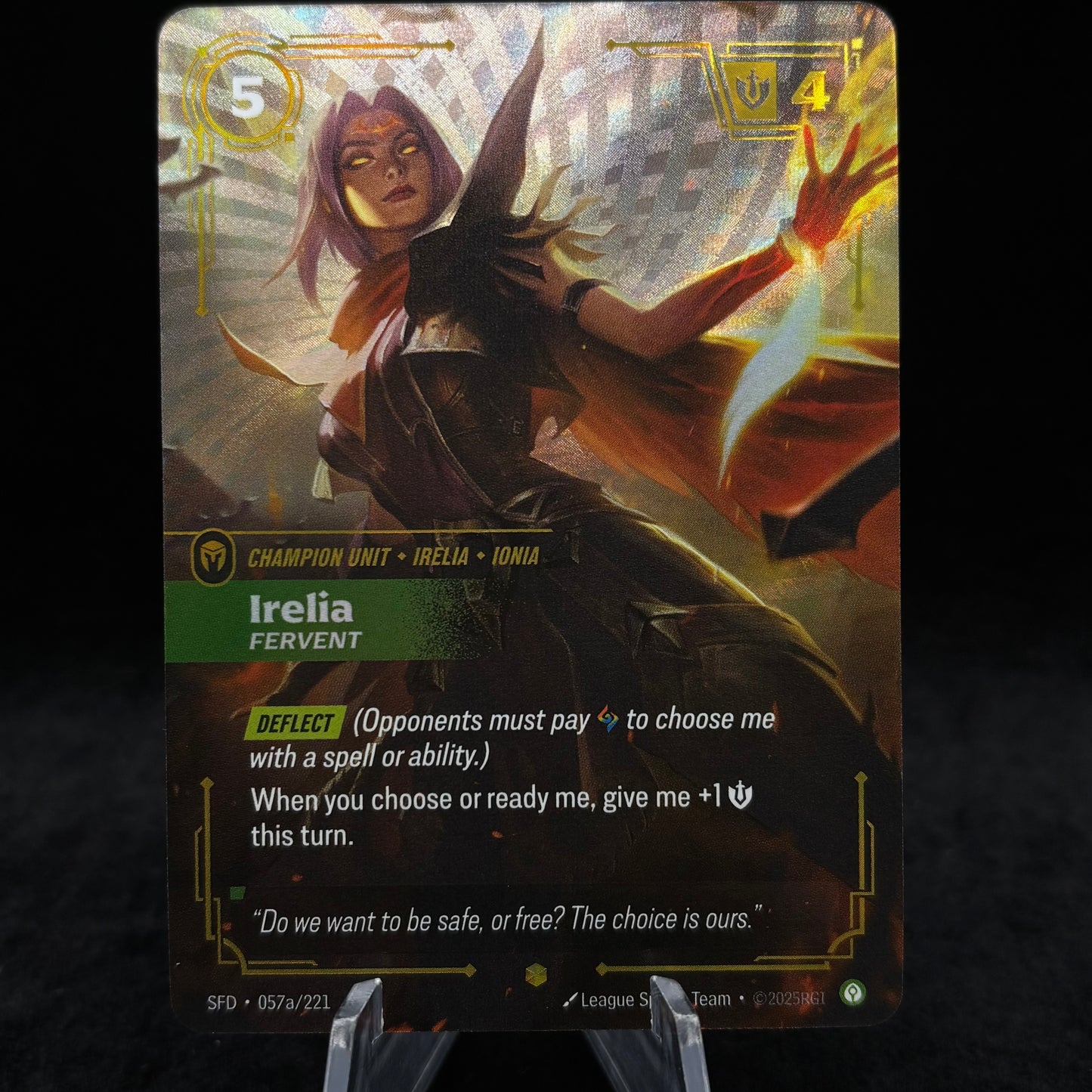 Irelia, Fervent (Alternate Art) - Spiritforged Single Card