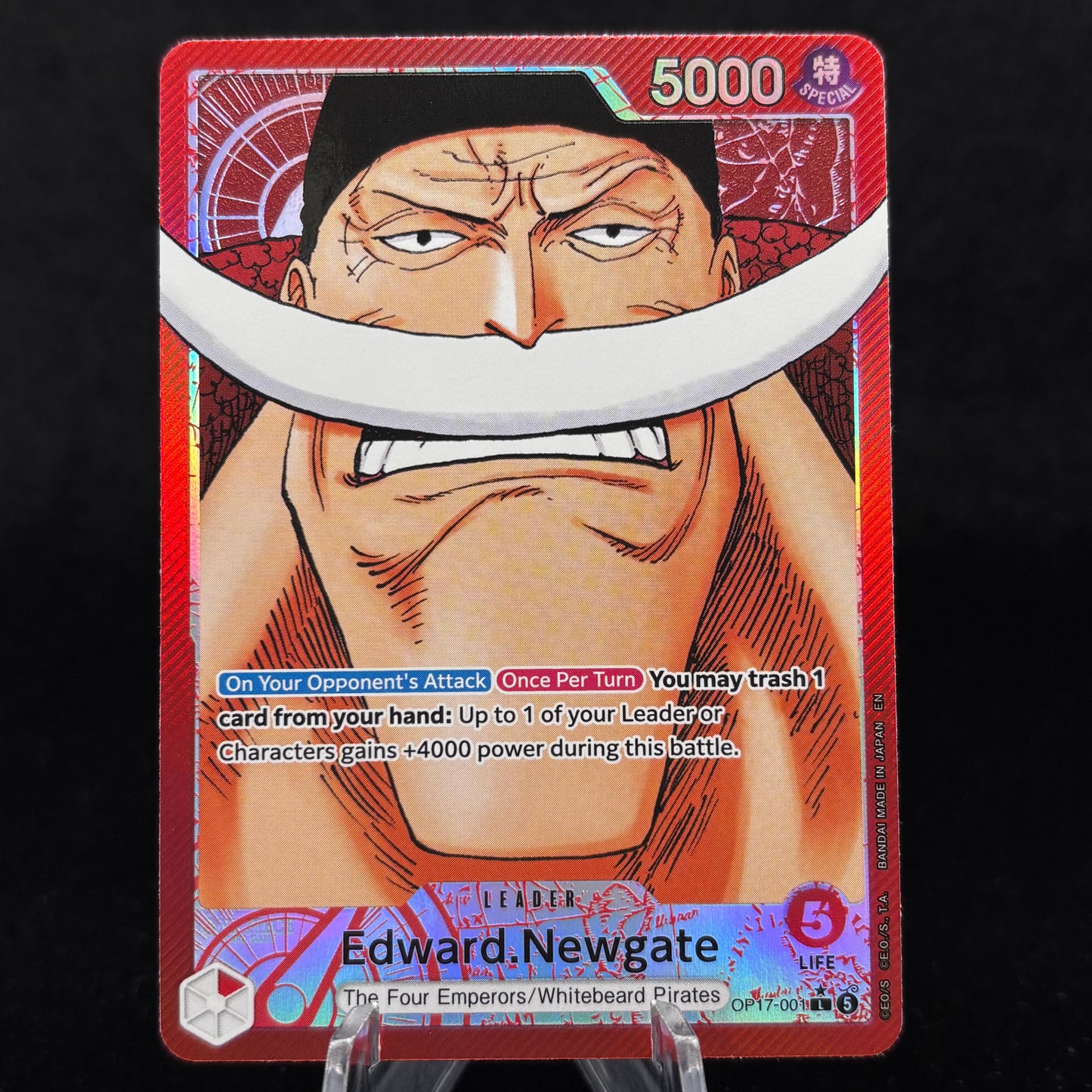 Edward.Newgate OP17 (001) (Alternate Art) - The World's Strongest Warriors Single Card