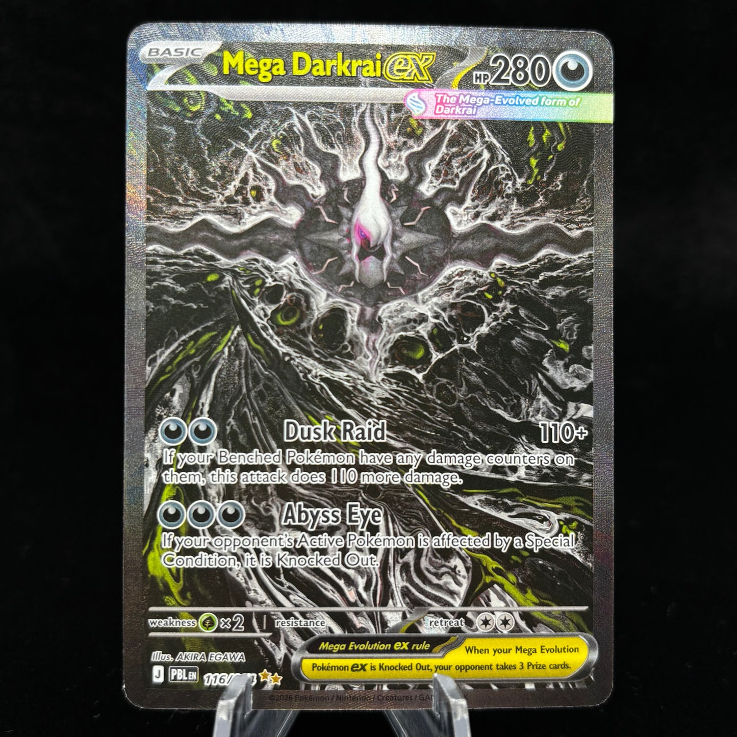 Mega Darkrai ex - 116/084 - ME05: Pitch Black Single Card
