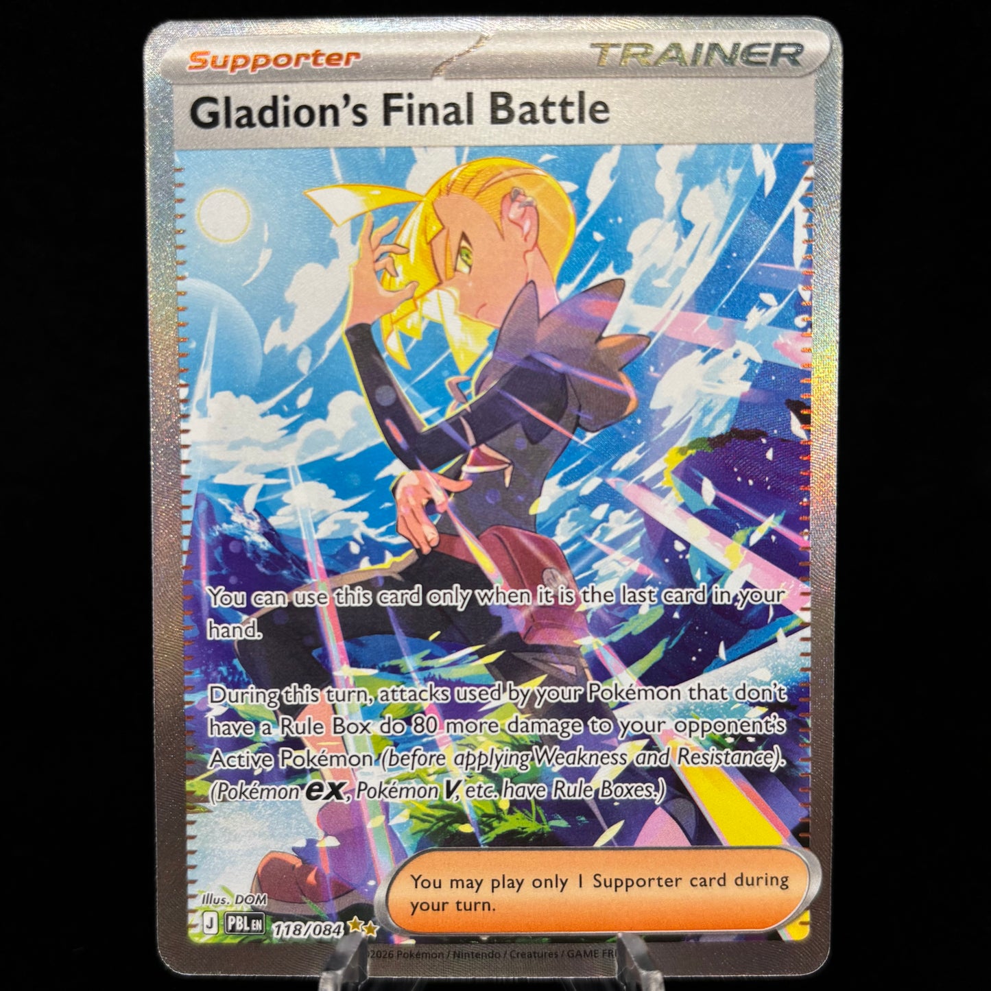 Gladion's Final Battle - 118/084 - ME05: Pitch Black Single Card