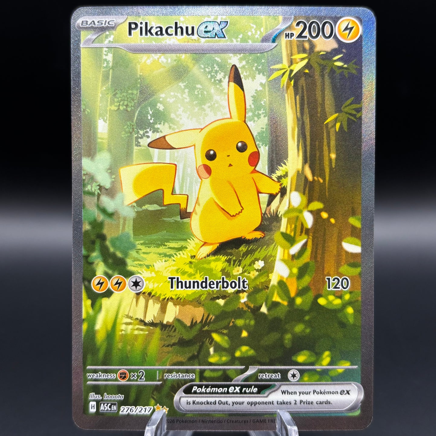 Pikachu ex - 276/217 Single Card
