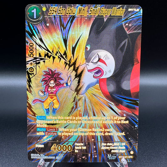 SS4 Son Goku (Mini), Small Super Warrior (SPR) - Three Glorious Fighters Single Card