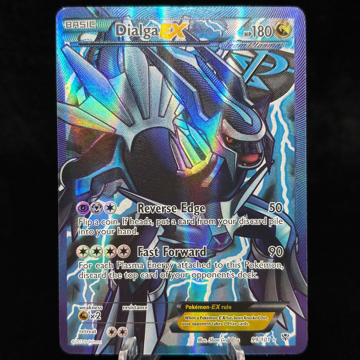 Dialga EX (Team Plasma) (99 Full Art) 99/101 *Damaged* Single Card