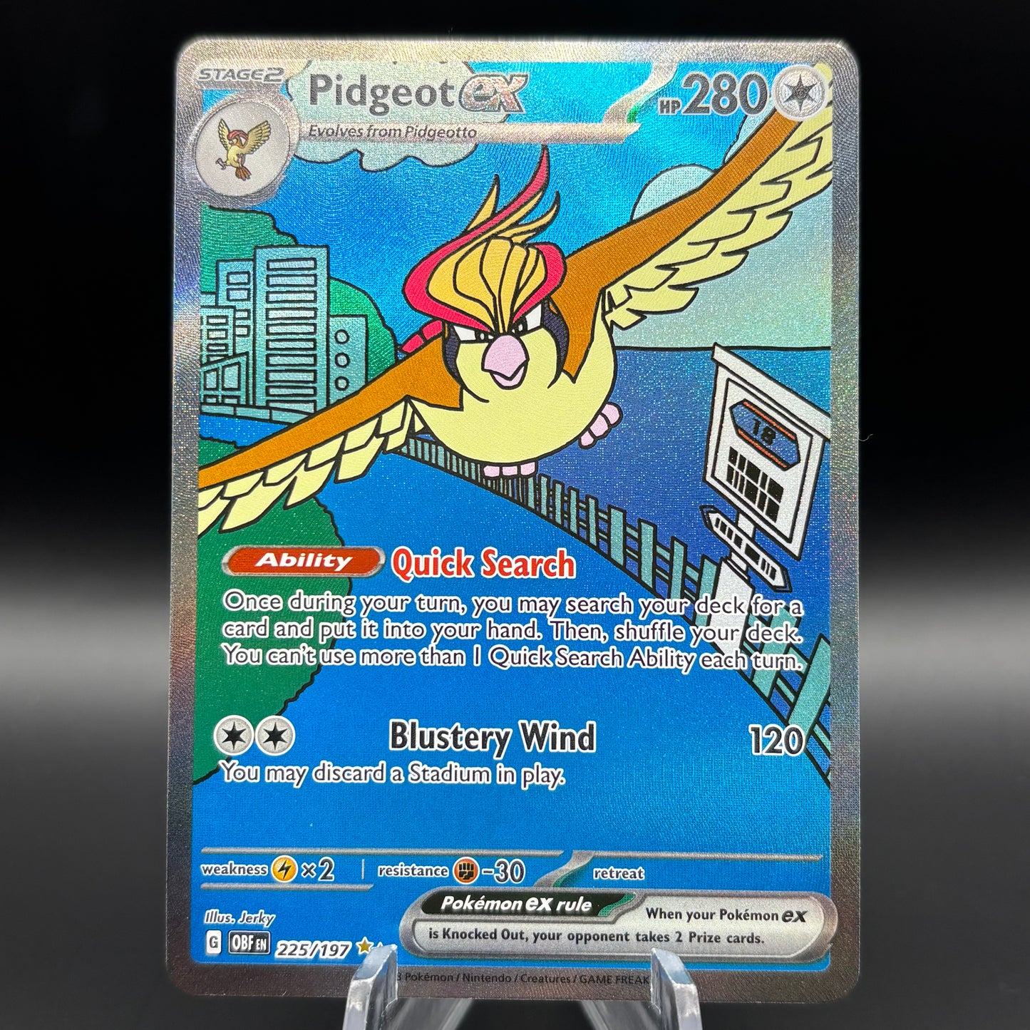Pidgeot ex - 225/197 - SV03: Obsidian Flames Single Card