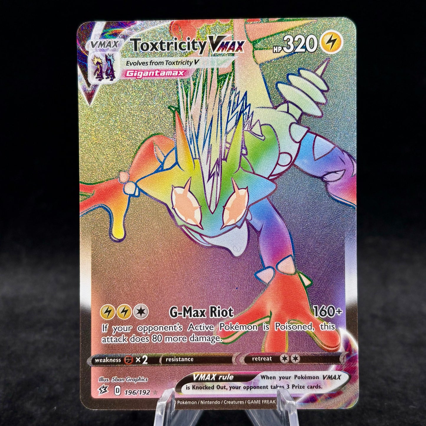 Toxtricity VMAX (Secret) - SWSH02: Rebel Clash Single Card