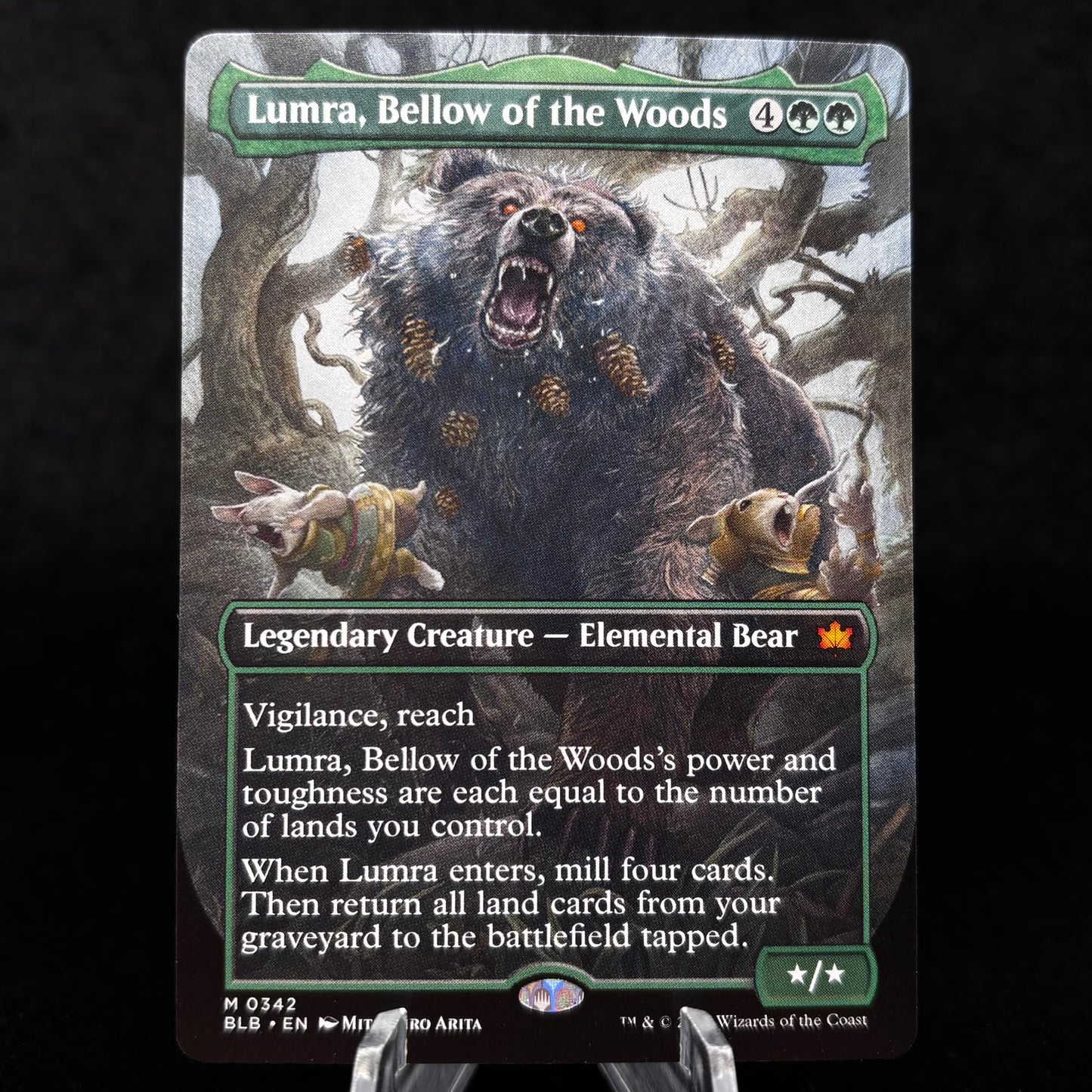 Lumra, Bellow of the Woods (Borderless) (0342) - Bloomburrow Single Card