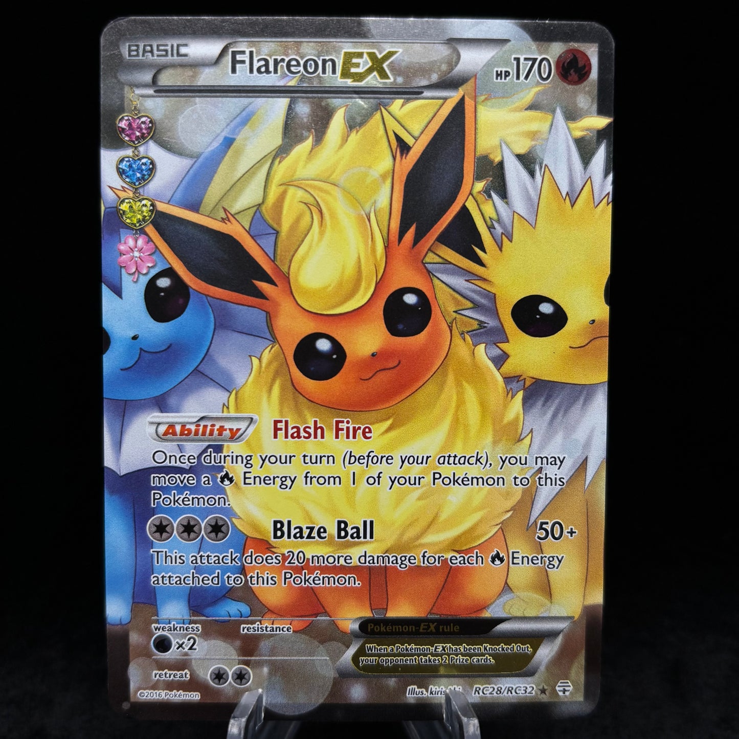 Flareon EX (Full Art) - Generations: Radiant Collection *Moderate Play* Single Card