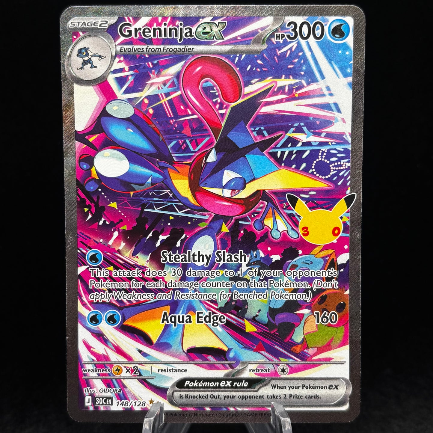 Greninja ex - 148/128 - ME: 30th Celebration Single Card
