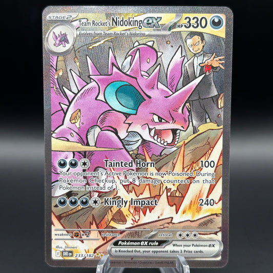 Team Rocket's Nidoking ex - 233/182 - SV10: Destined Rivals Single Card