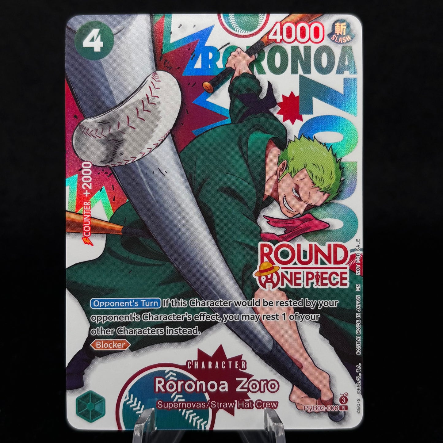 Roronoa Zoro (Round 1) PR Single Card
