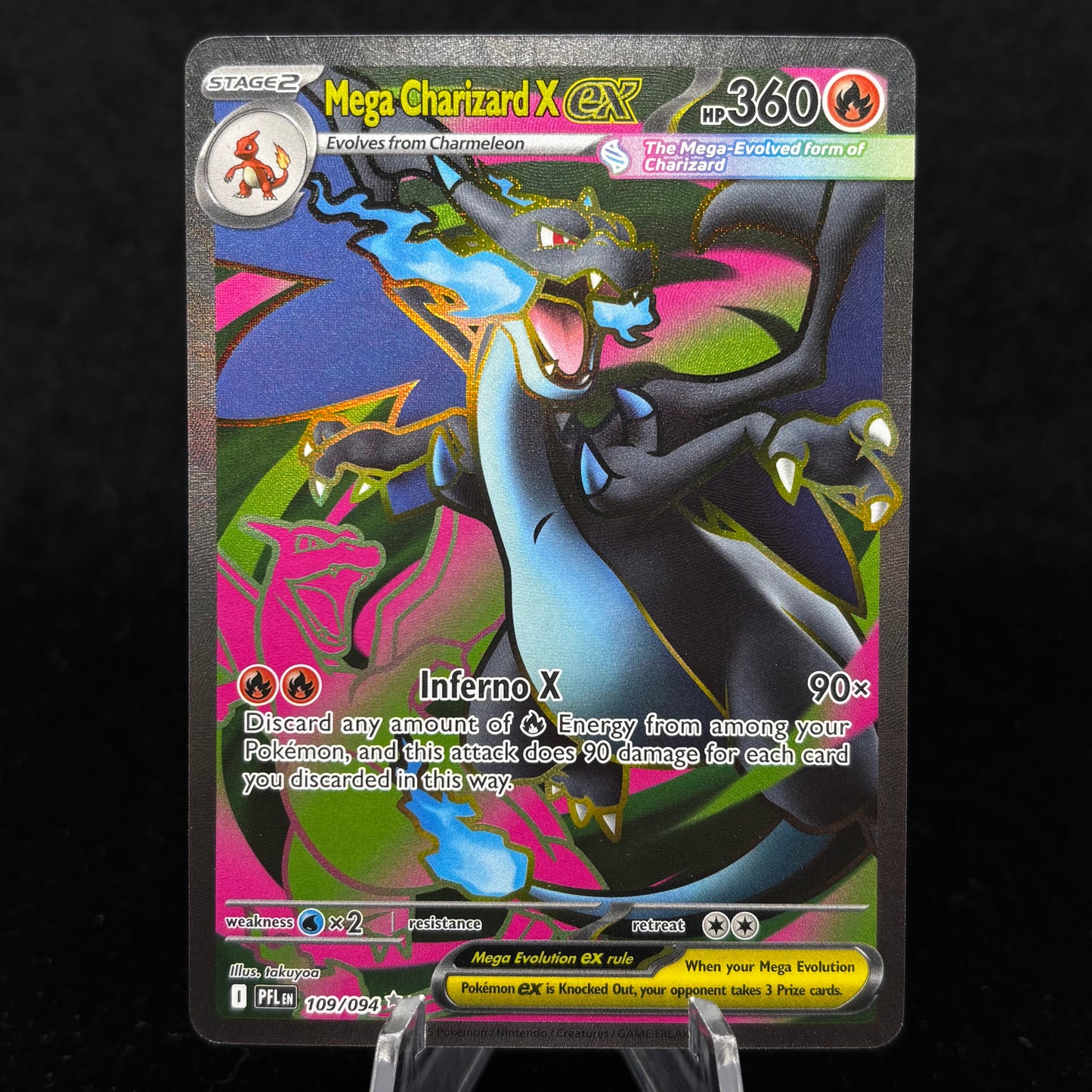 Mega Charizard X ex - 109/094 - ME02: Phantasmal Flames Single Card