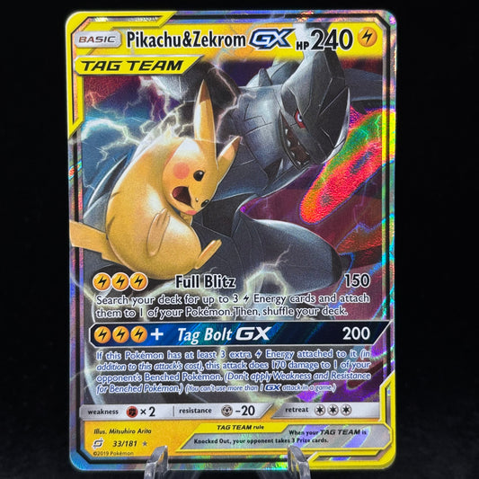 Pikachu & Zekrom GX - SM - Team Up Single Card