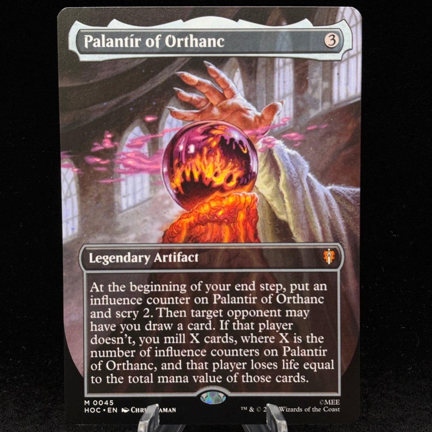 Palantir of Orthanc (Borderless) - The Hobbit: Eternal-Legal Single Card