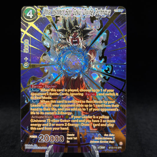 Ultra Instinct Son Goku, Divine Technique (SPR) - Perfect Combination Single Card