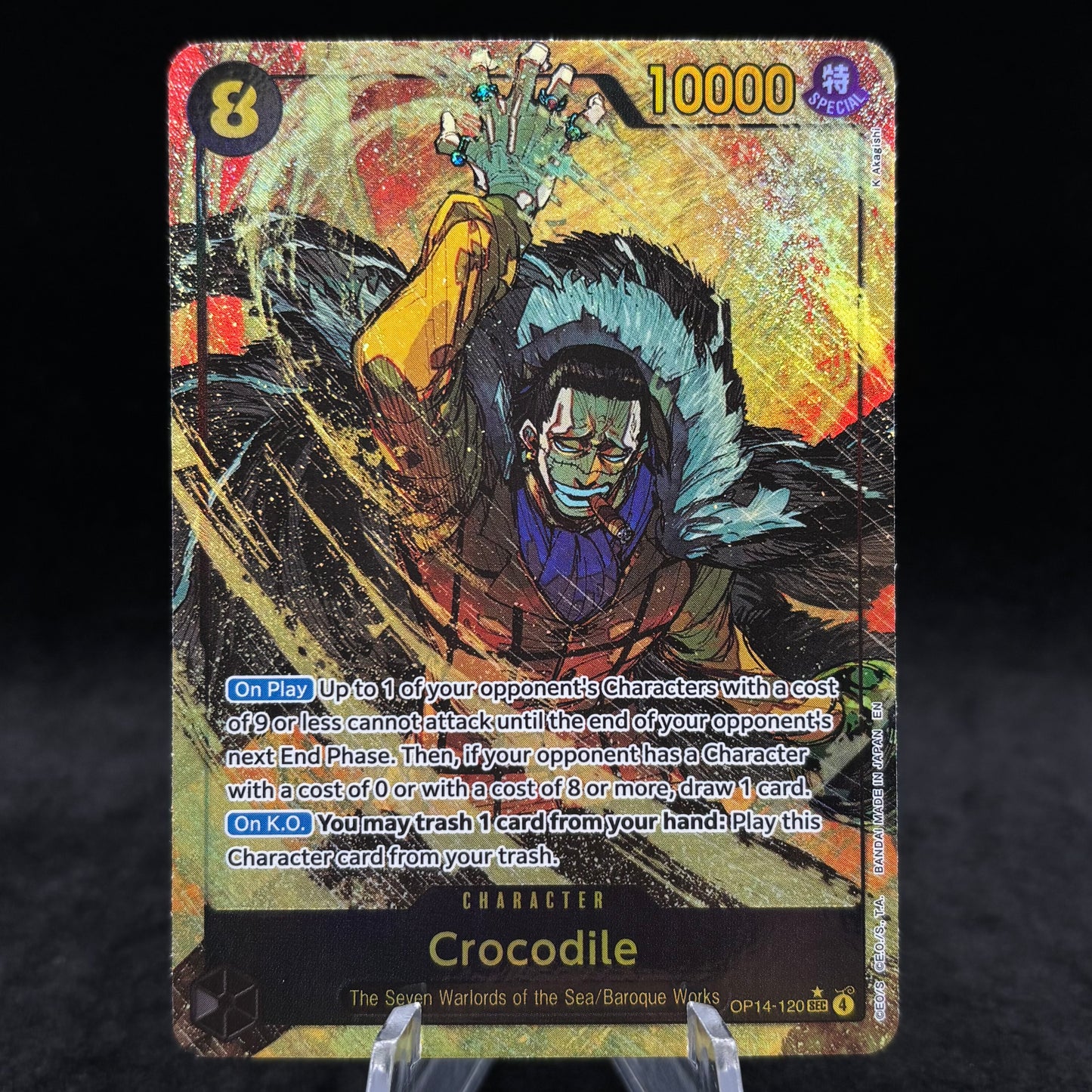 Crocodile - OP14-120 (Alternate Art) - The Azure Sea's Seven Single Card