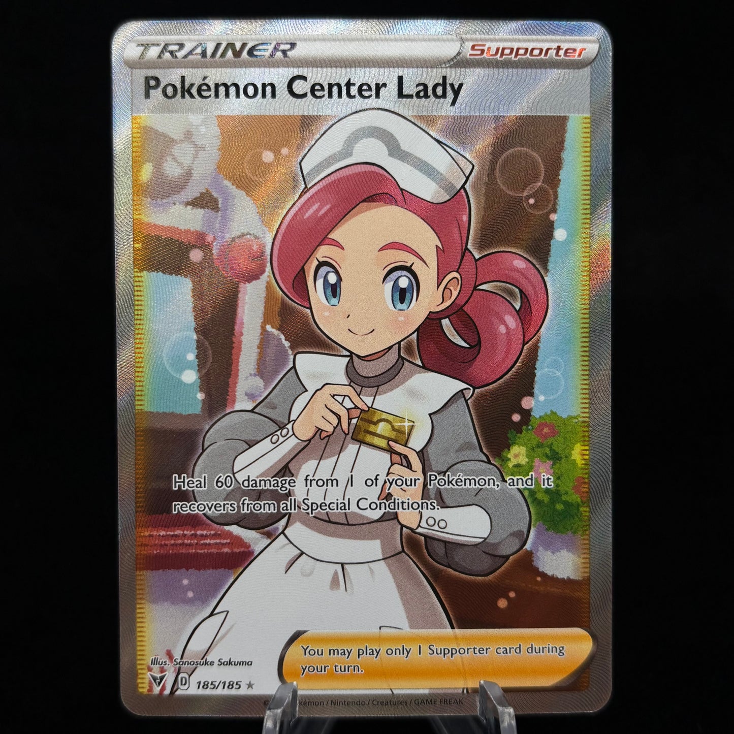Pokemon Center Lady (Full Art) 185/185 Single Card