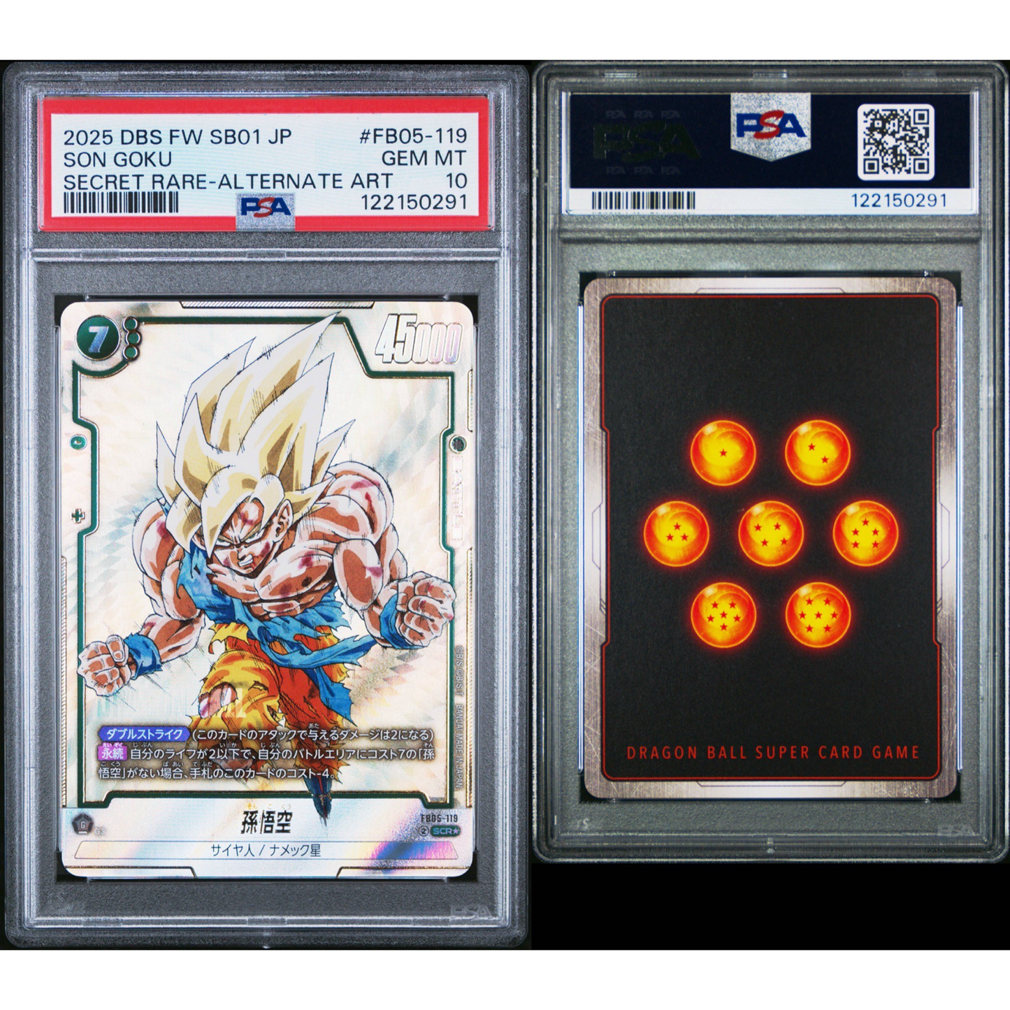 PSA 10 Son Goku Secret Rare Alt