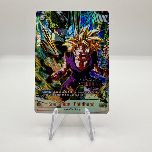 Son Gohan : Childhood - FB01-089 (Ultimate Battle Winner) - Tournament and Championship Promos