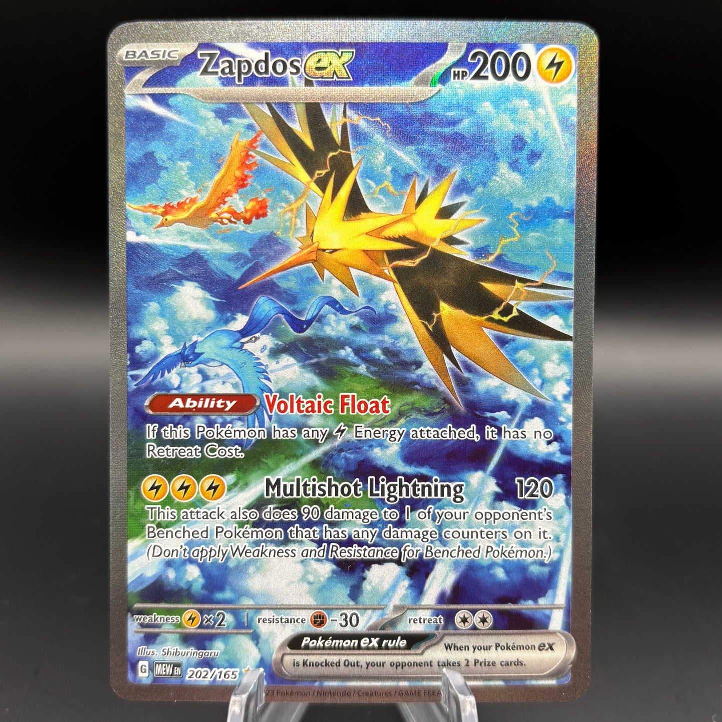 Zapdos ex - 202/165 - SV: Scarlet & Violet 151 Single Card