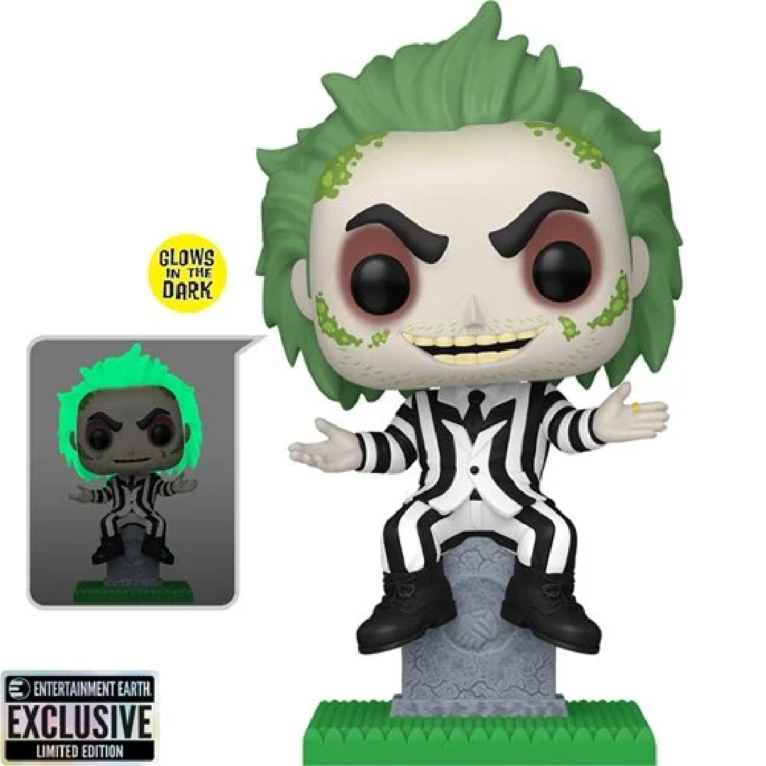 Beetlejuice on Tombstone Glow-in-the-Dark Funko Pop! Plus Vinyl Figure #1757