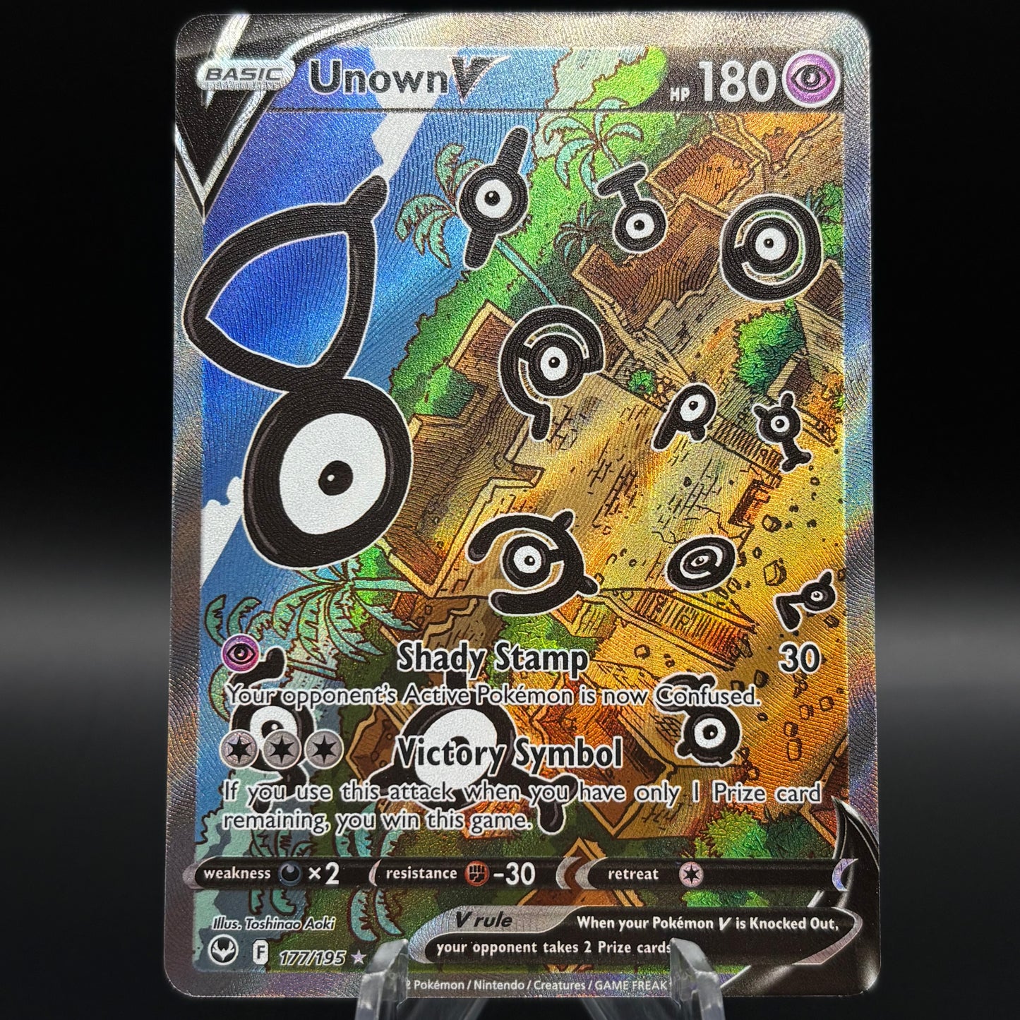 Unown V (Alternate Full Art) Single Card