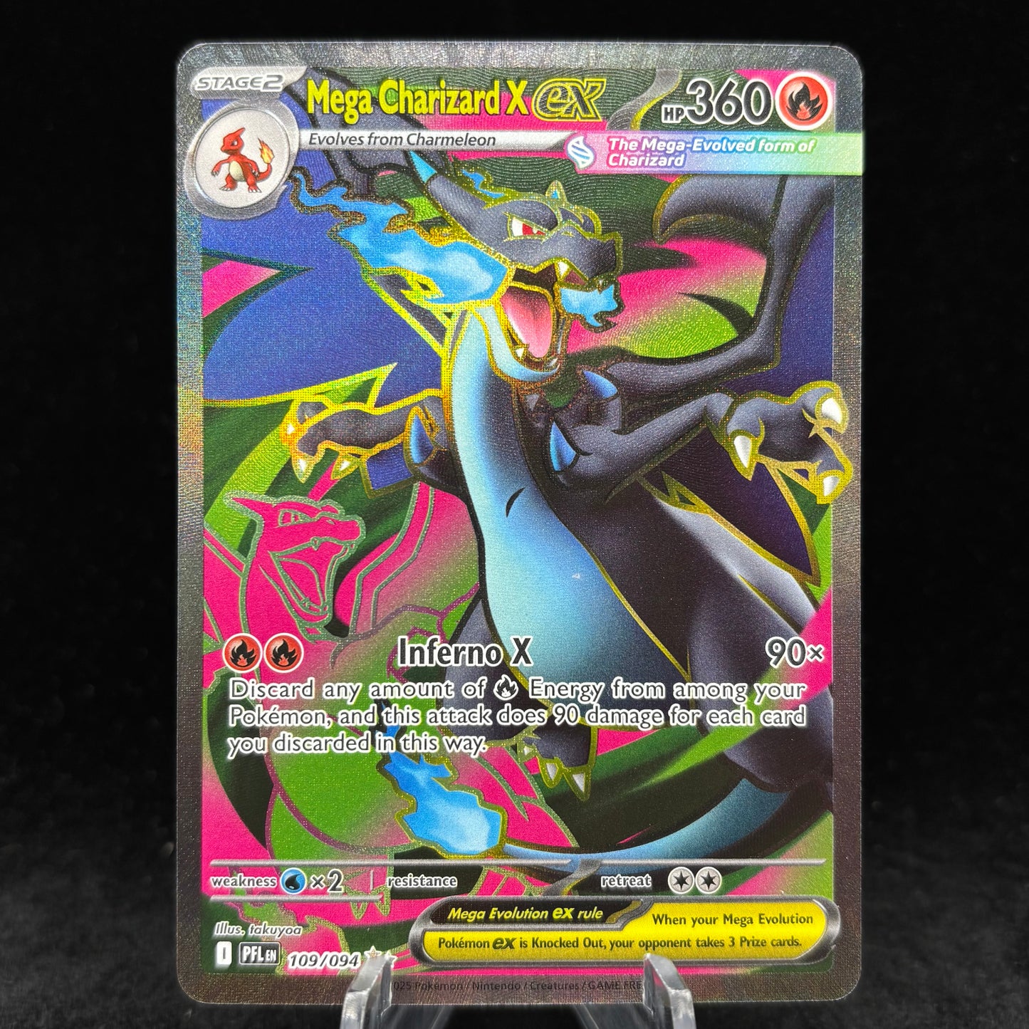 Mega Charizard X ex - 109/094 - ME02: Phantasmal Flames Single Card