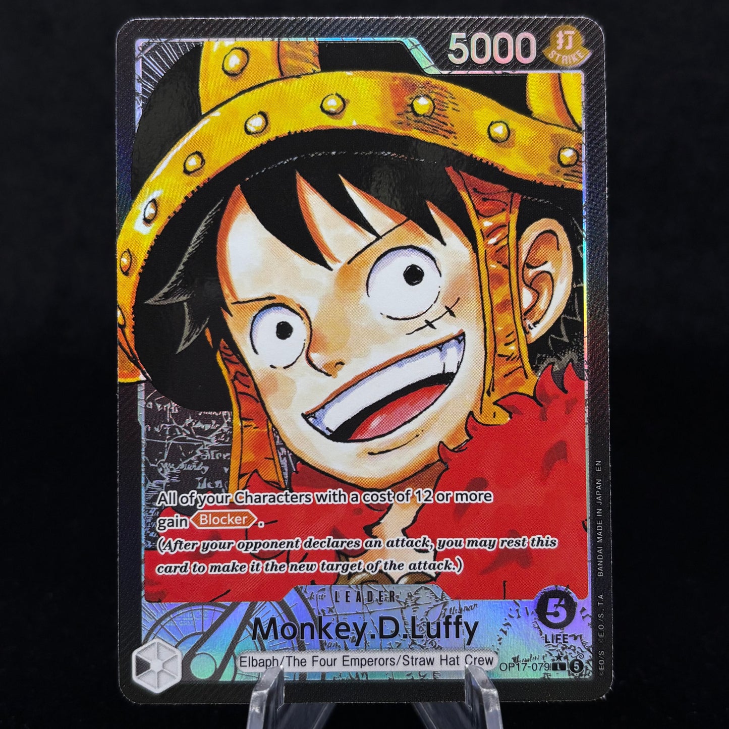 Monkey.D.Luffy OP17 (079) (Alternate Art) - The World's Strongest Warriors Single Card